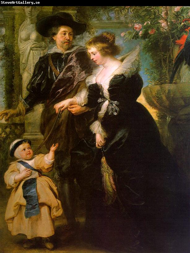 Peter Paul Rubens Rubens with his Wife, Helene Fourmont and Their Son, Peter Paul